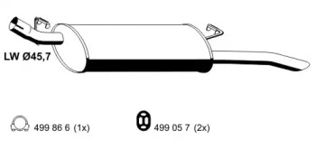 Амортизатор ERNST 033091