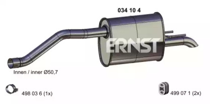 Амортизатор ERNST 034104