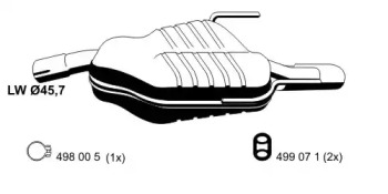 Амортизатор ERNST 043137