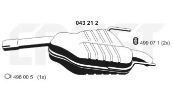 Амортизатор ERNST 043212