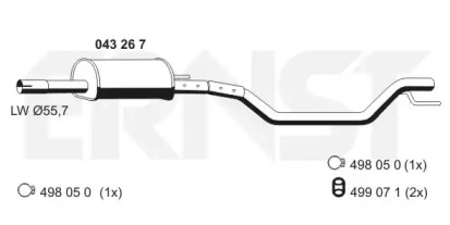 Амортизатор ERNST 043267