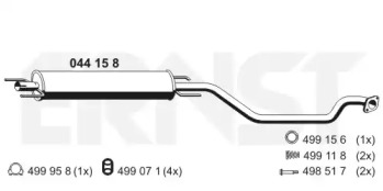 Амортизатор ERNST 044158