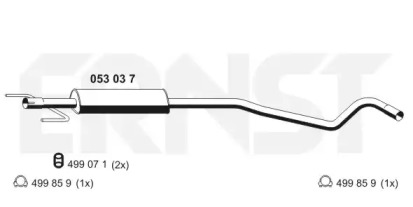 Амортизатор ERNST 053037