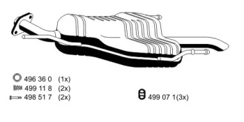 Амортизатор ERNST 054119