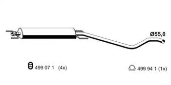 Амортизатор ERNST 055055