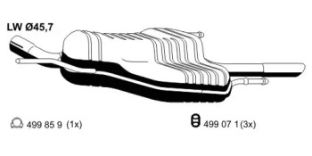 Амортизатор ERNST 055222