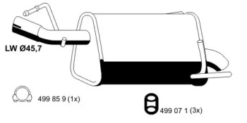 Амортизатор ERNST 057011