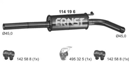 Амортизатор ERNST 114196