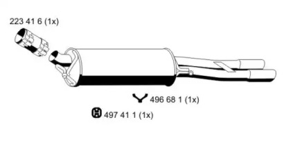 Амортизатор ERNST 243179