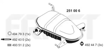 Амортизатор ERNST 251006