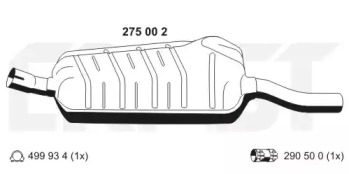 Амортизатор ERNST 275002