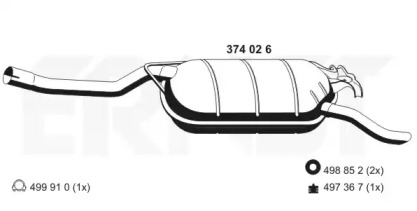 Амортизатор ERNST 374026