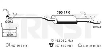 Амортизатор ERNST 390170