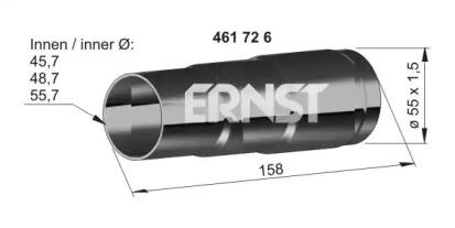 Трубка ERNST 461726