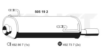 Амортизатор ERNST 505192