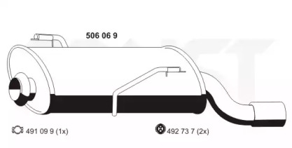 Амортизатор ERNST 506069