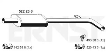 Амортизатор ERNST 522236