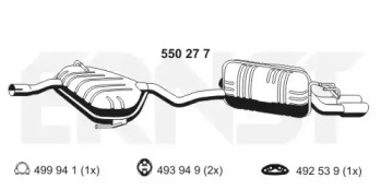 Амортизатор ERNST 550277