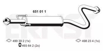 Амортизатор ERNST 651011