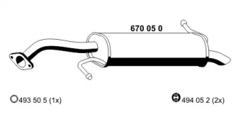 Амортизатор ERNST 670050