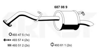 Амортизатор ERNST 687089