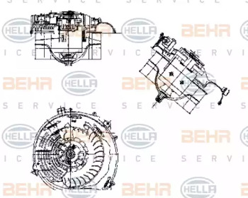 вентилятор HELLA 8EW 009 159-331