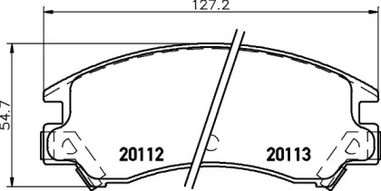 Комплект тормозных колодок HELLA 8DB 355 006-331