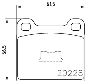 Комплект тормозных колодок HELLA 8DB 355 006-981