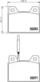 Комплект тормозных колодок HELLA 8DB 355 005-991