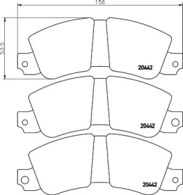 Комплект тормозных колодок HELLA 8DB 355 007-151