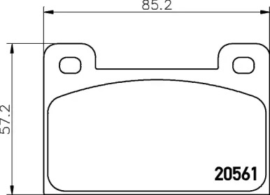 Комплект тормозных колодок HELLA 8DB 355 005-761