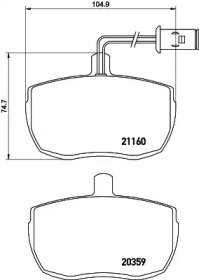 Комплект тормозных колодок HELLA 8DB 355 005-831