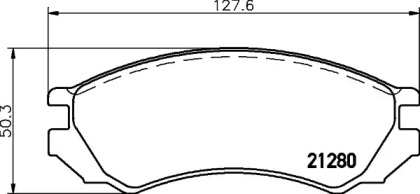 Комплект тормозных колодок HELLA 8DB 355 006-441