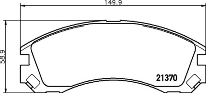 Комплект тормозных колодок HELLA 8DB 355 030-271