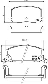 Комплект тормозных колодок HELLA 8DB 355 028-991