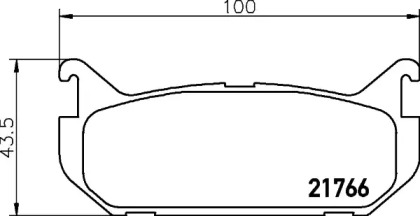 Комплект тормозных колодок HELLA 8DB 355 027-301