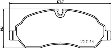 Комплект тормозных колодок HELLA 8DB 355 021-571