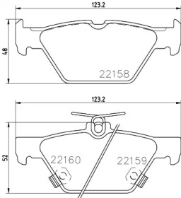 Комплект тормозных колодок HELLA 8DB 355 023-341