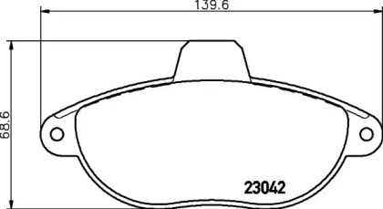 Комплект тормозных колодок HELLA 8DB 355 019-251