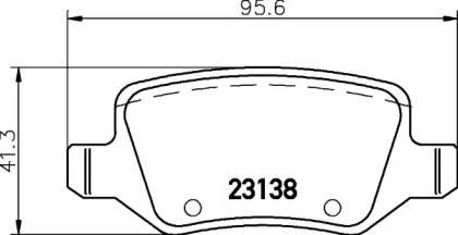 Комплект тормозных колодок HELLA 8DB 355 026-111