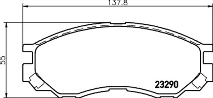 Комплект тормозных колодок HELLA 8DB 355 027-461