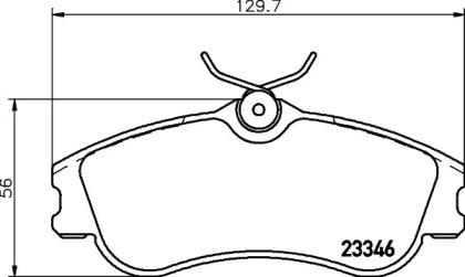 Комплект тормозных колодок HELLA 8DB 355 024-021