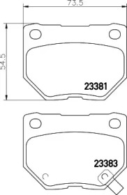 Комплект тормозных колодок HELLA 8DB 355 030-361