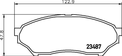 Комплект тормозных колодок HELLA 8DB 355 027-541