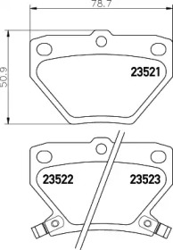 Комплект тормозных колодок HELLA 8DB 355 027-621