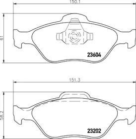 Комплект тормозных колодок HELLA 8DB 355 027-761