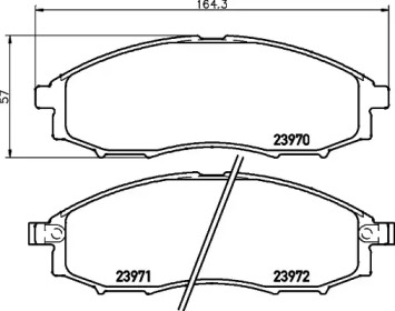 Комплект тормозных колодок HELLA 8DB 355 024-261