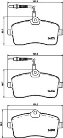 Комплект тормозных колодок HELLA 8DB 355 020-671