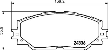 Комплект тормозных колодок HELLA 8DB 355 024-361