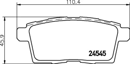 Комплект тормозных колодок HELLA 8DB 355 030-281